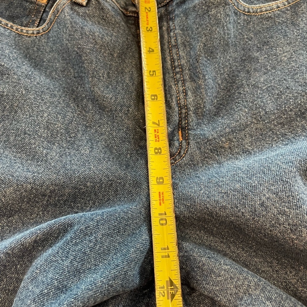 LL Bean Original Fit Relaxed Fleece Lined Jeans Denim Women's Size 10 tall - Picture 8 of 10